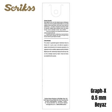 Scrikss Versatil Kalem Graph-X 0.5mm Beyaz