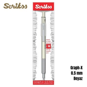 Scrikss Versatil Kalem Graph-X 0.5mm Beyaz