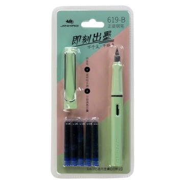 Jinhao Dolma Kalem Seti 6 Parça Extra Fine Pastel Yeşil