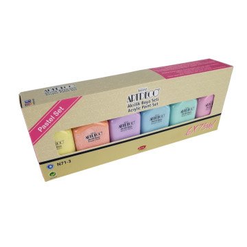 Artdeco Akrilik Boya 6x75ml Pastel Renkler