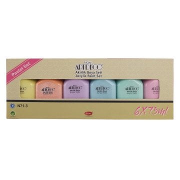 Artdeco Akrilik Boya 6x75ml Pastel Renkler