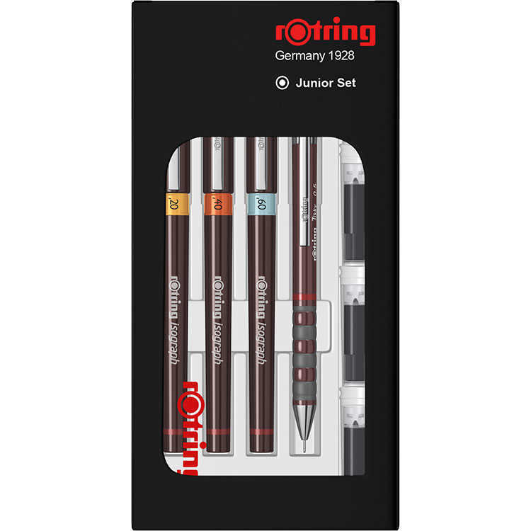 Rotring Isograph Rapido Kalem Seti (0.2-0.4-0.6) + Tikky 0.5