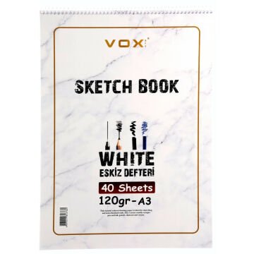 Vox Eskiz Çizim Defteri A3 120gr 40syf