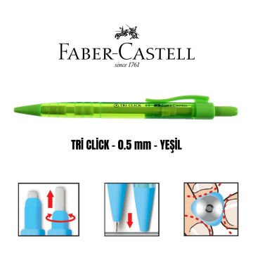 Faber-Castell Tri Click Versatil 0.5mm Yeşil