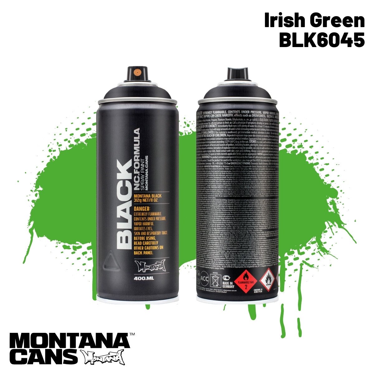 Montana Black Sprey Boya 400ml BLK6045 Irish Green