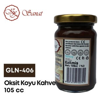 Koza Sanat Geleneksel Ebru Boyası 105cc GLN-406 Oksit Koyu Kahve