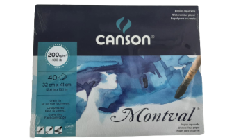 Canson Montval Suluboya Defteri (32x41cm) 200gr 40 Sayfa