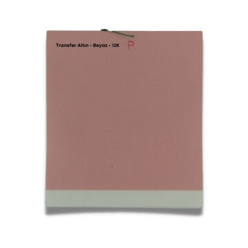 İsra Transfer Defter Altın 25yp 8x8cm 12K Beyaz