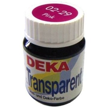 Deka Transparen Vitray Cam Boya 25ml 29 Pembe