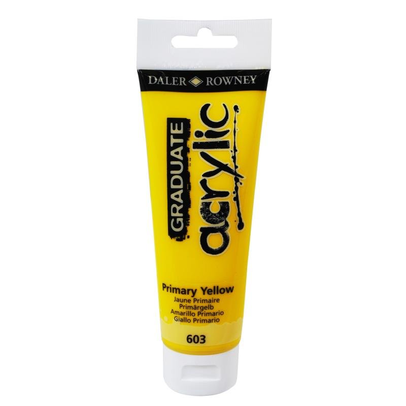 Daler Rowney Graduate Akrilik Boya 120ml 603 Primary Yellow