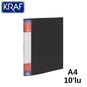 Kraf Sunum Dosyası A4 10lu Siyah