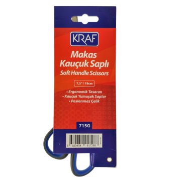 Kraf Makas Kauçuk Saplı 19cm 715G