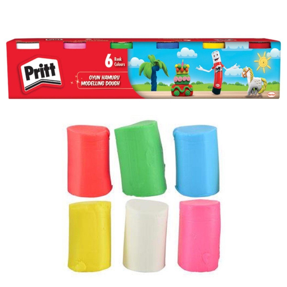 Pritt Oyun Hamuru 6 Renk 100gr