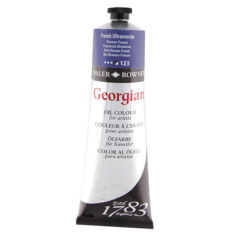 Daler Rowney Georgian Yağlı Boya 225ml 123 French Ultramarine