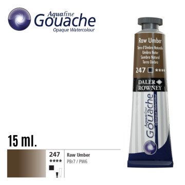 Daler Rowney Aquafine Guaj Boya Tüp 15ml 247 Raw Umber