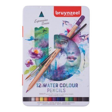 Bruynzeel Expression Aquarelle Kuru Sulu Kalem Boya Seti 12 Renk