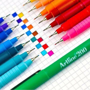 Artline 200 Fine Keçe Uçlu Yazı Kalemi 0.4mm Kahverengi