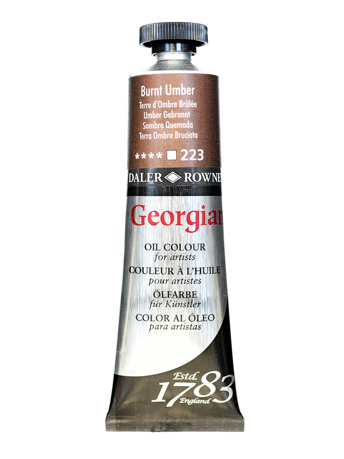 Daler Rowney Georgian Yağlı Boya 38ml 223 Burnt Umber