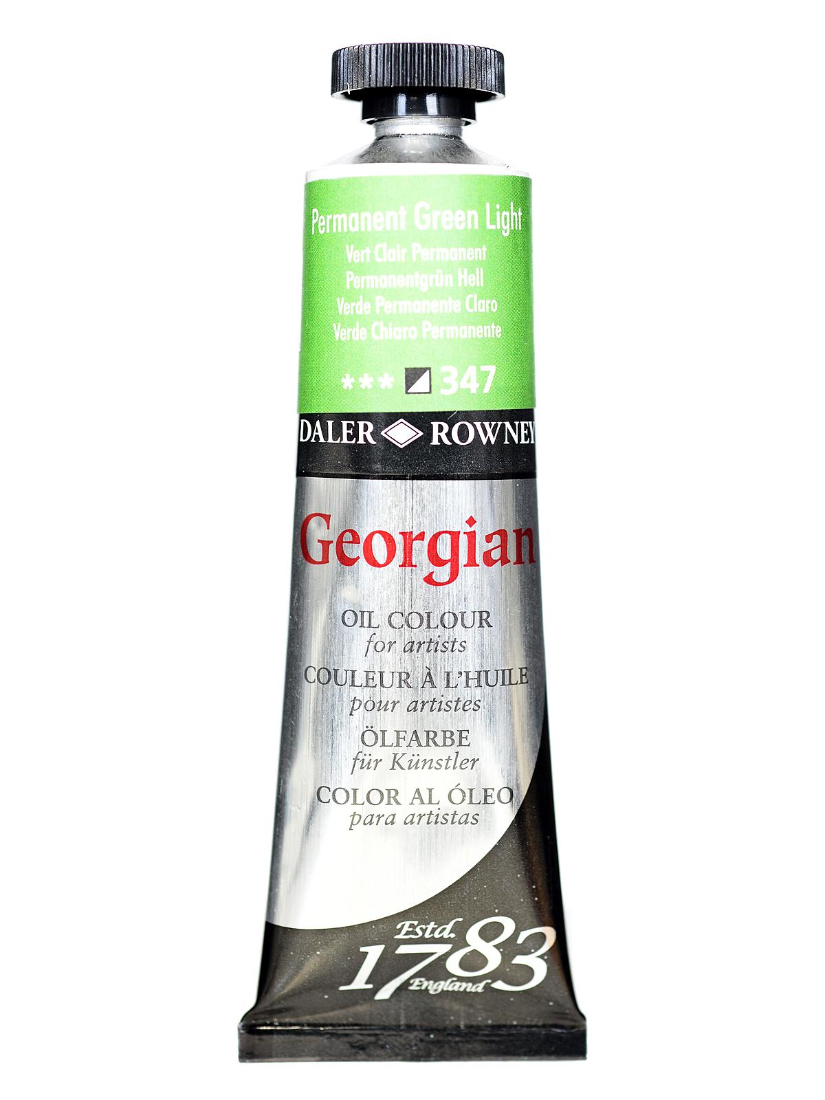 Daler Rowney Georgian Yağlı Boya 38ml 347 Permanent Green Light