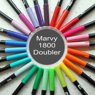 Marvy Artist Brush Pen 1800 Çift Taraflı Firça Uçlu Kalem 53 Pale Blue
