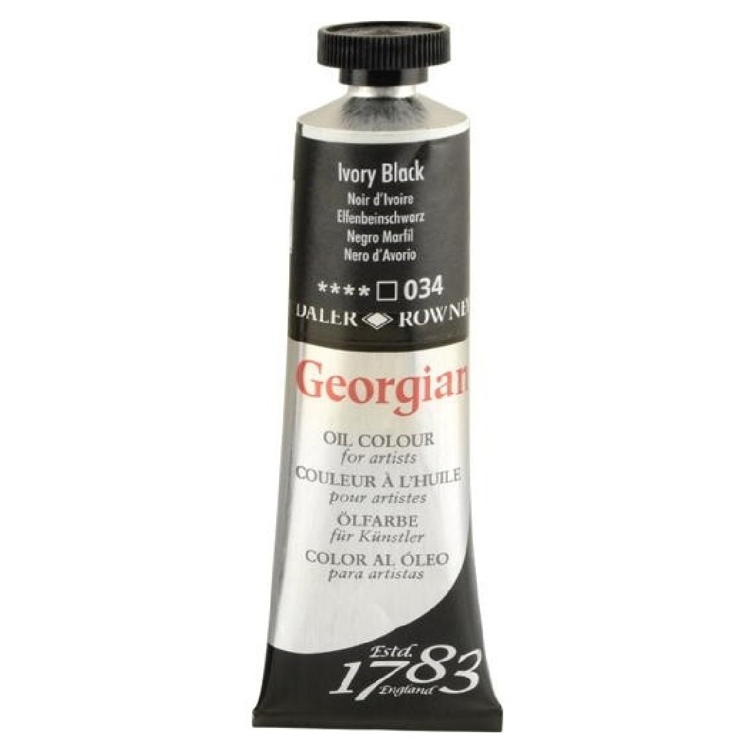 Daler Rowney Georgian Yağlı Boya 38ml 034 Ivory Black