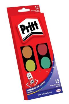 Pritt Suluboya 12 Renk Küçük Tablet 1048082