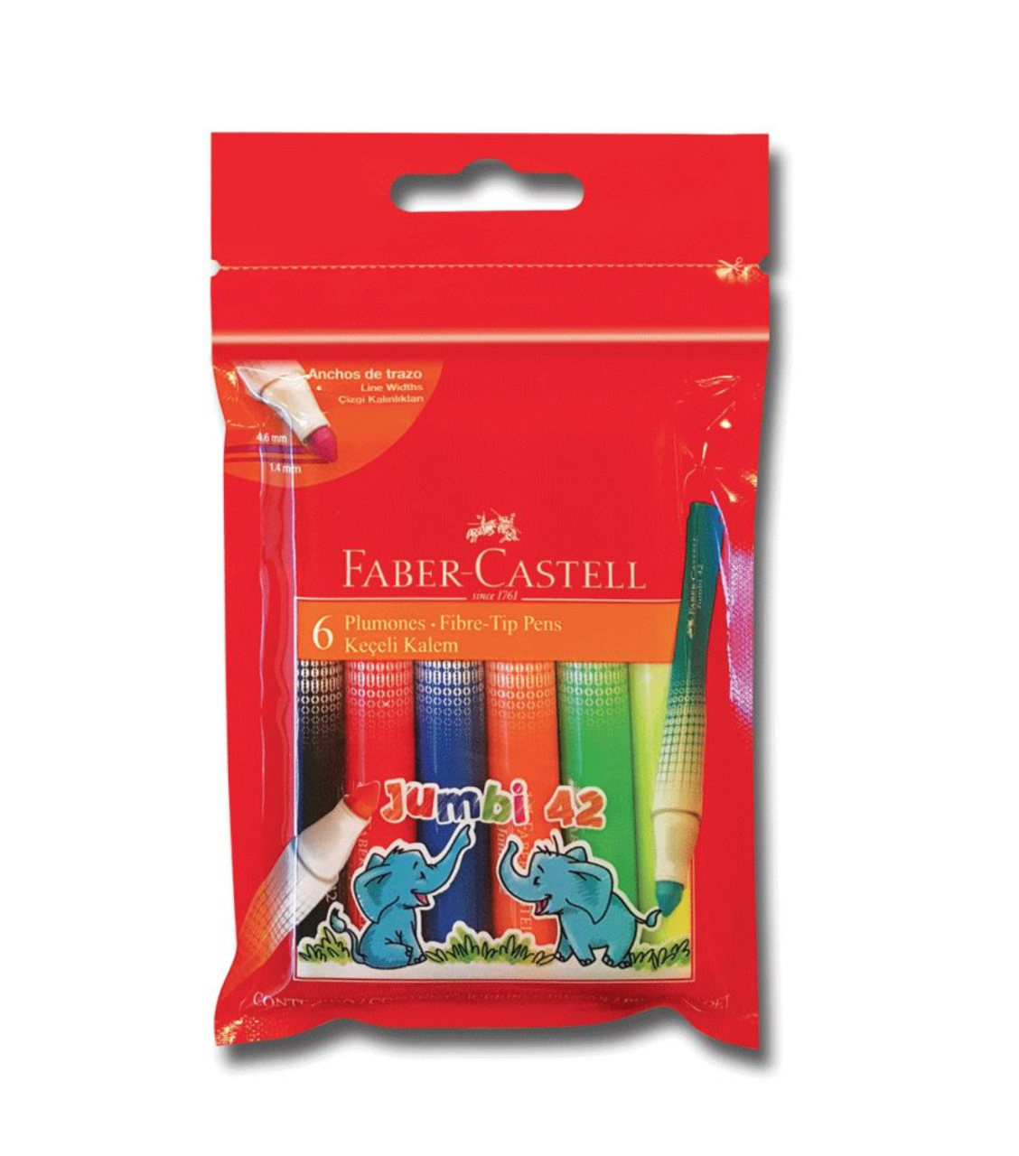 Faber Castell Keçeli Kalem Jumbo Neon 6 Renk 30642