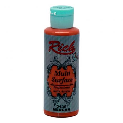 Rich Multi Surface Akrilik Boya 120ml 2136 Mercan