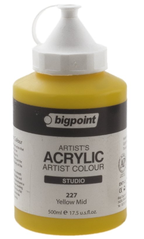 Bigpoint Akrilik Boya 500ml 227 Yellow Mid