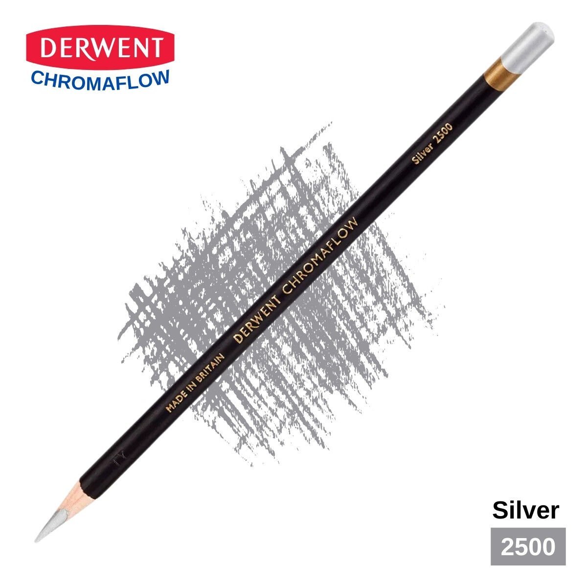 Derwent Chromaflow Kuru Boya Kalemi 2500 Silver