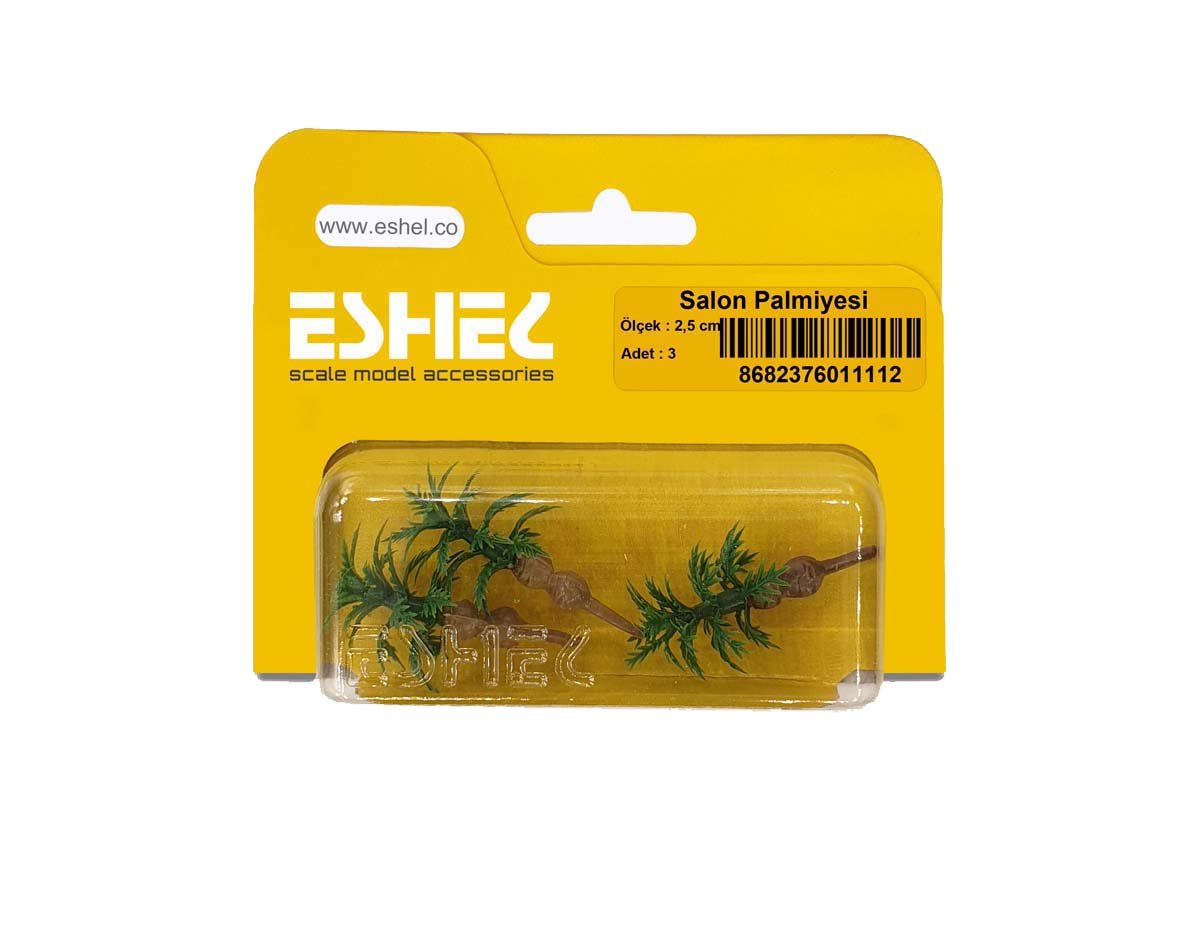 Eshel Maket Salon Palmiyesi 2,5cm 3lü