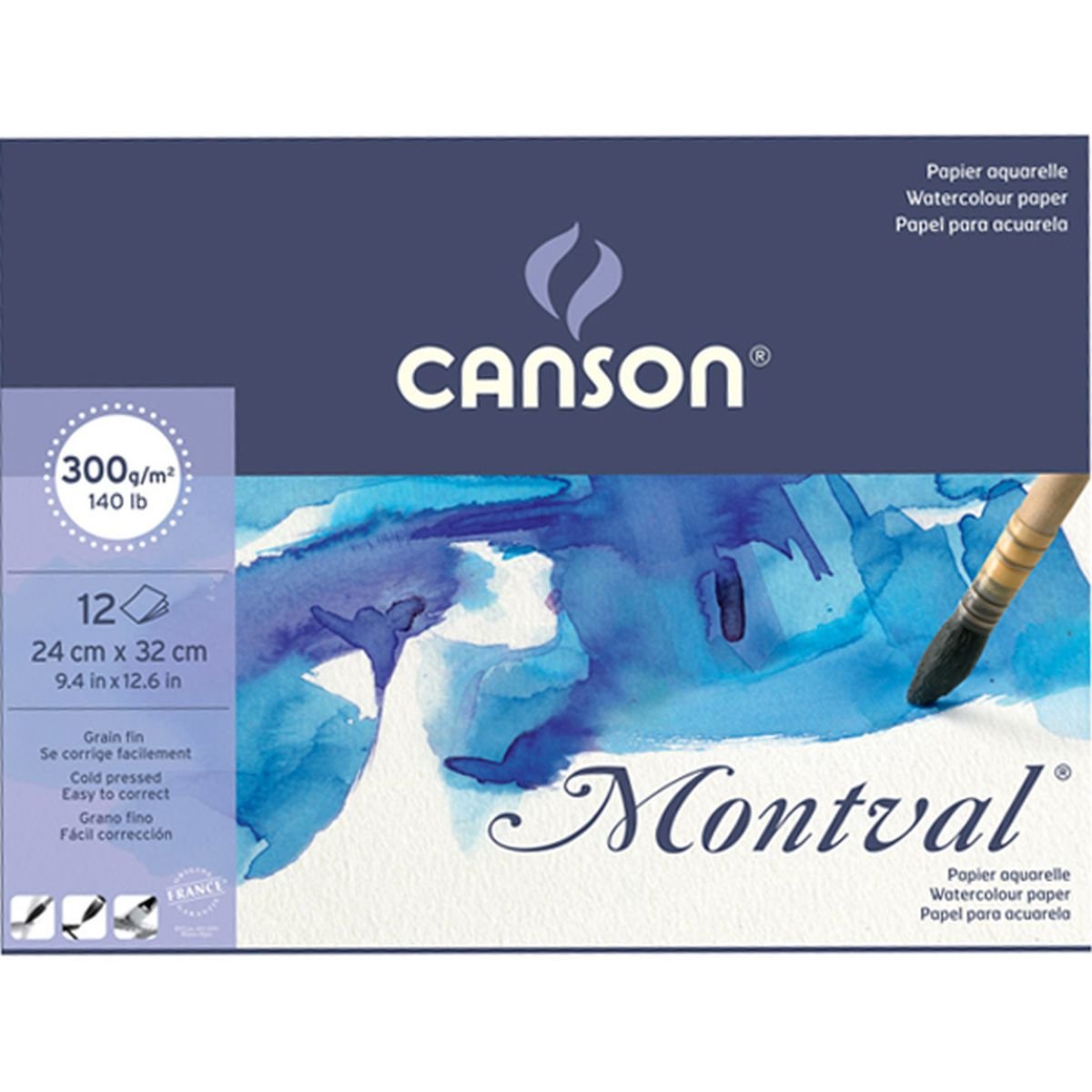 Canson Montval Suluboya Defteri (24x32cm) 300gr 12 Sayfa